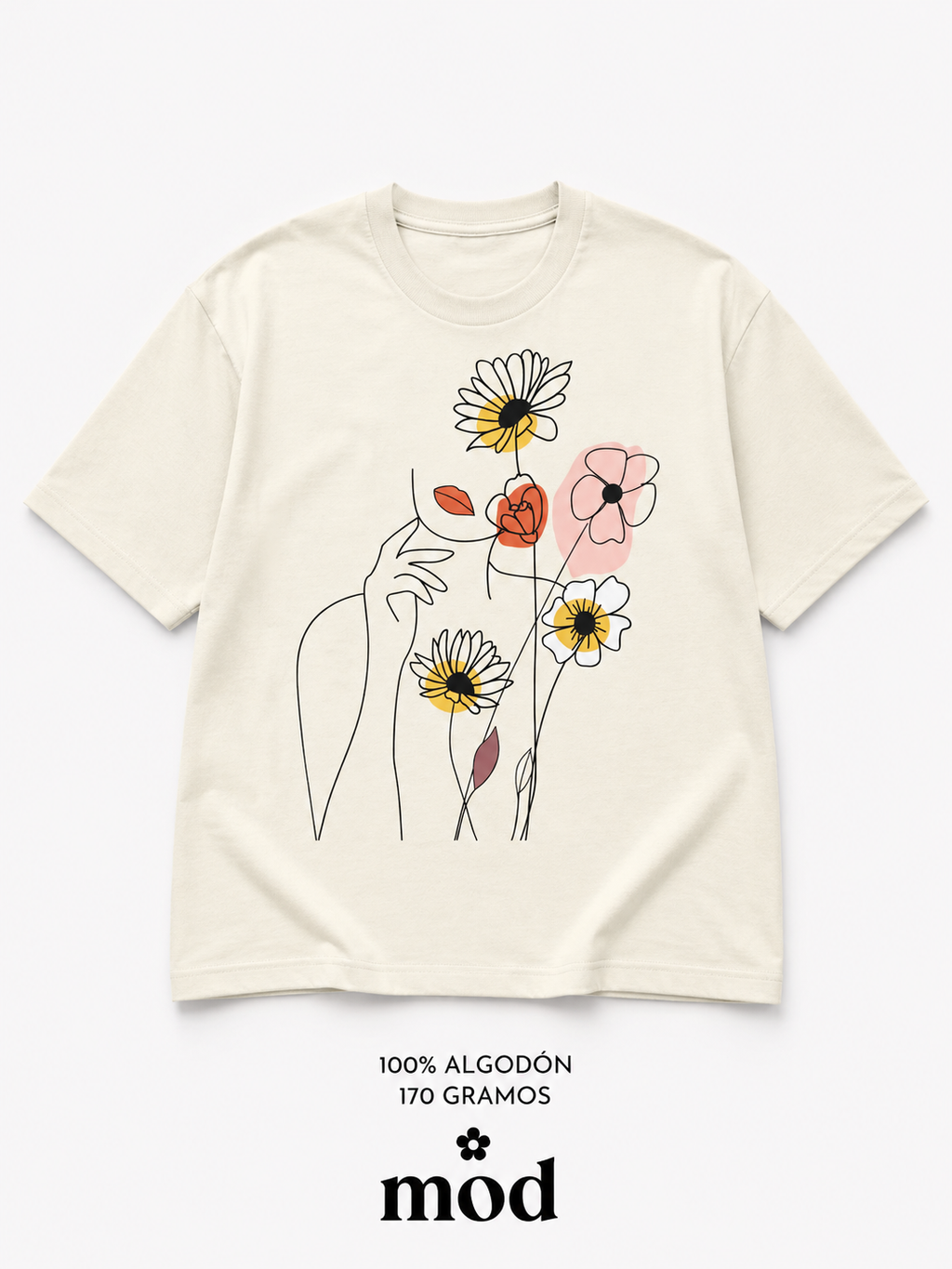 Mujer flores